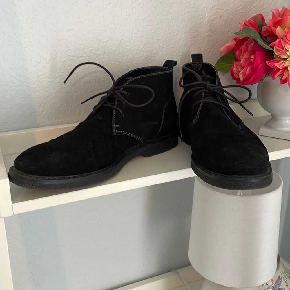 Alfani Black Suede Chukka Boots 9.5 mens
